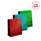 ASSORTED HOLOGRAPHIC BAG MEDIUM 18X23X10CM