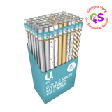 GIFTWRAP GOLD & SILVER PATTERN 2MX70CM