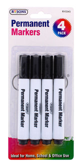 4PC PERMANENT MARKERS