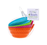 RYSONS 4PC BOWL W/ BUILT-IN STRAW