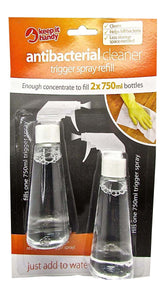2PK X750ML ANTIBACTERIAL CLEANER REFILLS
