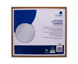 MATT BLACK METAL FRAME MIRROR W/CHAIN