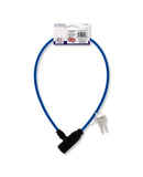 ASSORTED WIRE COATED BIKE LOCK W/ 2 KEYS