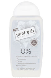FEMFRESH 250ML 0% SENSITIVE INTIMATE WASH