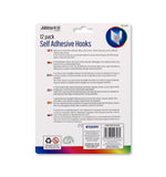 12PK SELF ADHESIVE HOOKS