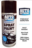400ML PROFESSIONAL SPRAY PAINT - BLACK SATIN