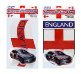 ASSORTED ENGLAND MAGNETIC CAR FLAG