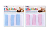 6PC WASH CLOTHS SIZE 20X20CM