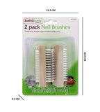 2PCS WOODEN NAIL BRUSHES