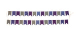 2PK MINI PENNANT FLAGS ELEGANCE