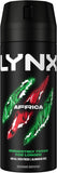 LYNX DEODORANT & BODY SPRAY AFRICA 150ML
