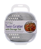 TWIN GRATER W/ STORAGE TUB