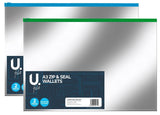 2PK ASSORTED LARGE ZIP & SEAL WALLETS