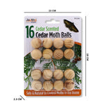 16PK ASSORTED CEDAR MOTH BALLS