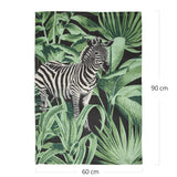 PRINTED COTTON RUG ZEBRA 60x90CM