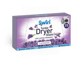35PK SWIRL TUMBLE DRYER SHEETS - LAVENDER