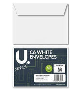 40PK PEAL & SEAL ENVELOPES WHITE
