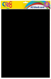 8PK CRE8 A3 BLACK CARDS/SHEETS