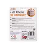 4 PCS SELF ADHESIVE TEA TOWEL HOLDERS