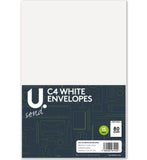12PK C4 PEAL & SEAL ENVELOPES WHITE 22.9 X 32.4CM
