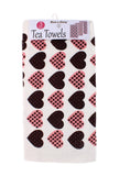 3PK VELOUR PRINTED TEA TOWEL