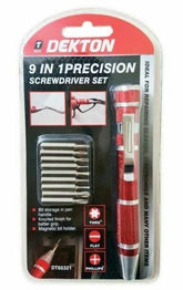 DEKTON 9IN1 PRECISION SCREWDRIVER SET