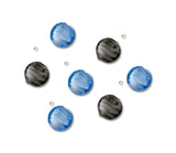 7 PC LAMPWORK GLASS BEADS DUSK