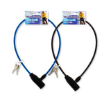 ASSORTED WIRE COATED BIKE LOCK W/ 2 KEYS