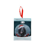 Santa Paws Glass Bauble Spaniel