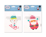 ASSORTED DESIGN GEL WINDOW STICKER XMAS