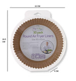 30 PK ROUND AIR FRYER LINERS 16 x 4.5 cm