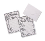 COLOUR-IN INVITATION & THANK YOU CARD