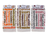 3 PACK VELOUR PRINTED TEA TOWELS