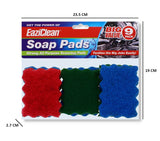 9 PC SCOURING PADS WITH FOAM