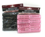 ASSORTED SNAP COVER HAIR ROLLERS