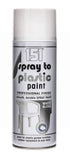 400ML 151 SPRAY TO PLASTIC PAINT  WHITE GLOSS