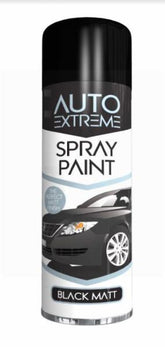 250ML AUTO EXTREME SPRAY PAINT BLACK MATT