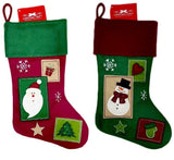 CHRISTMAS CRAFT STOCKING PATCHWORK