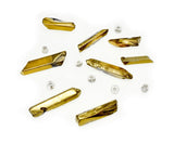 CRYSTAL ELEMENTS GLASS BEADS GOLD