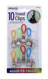 10PC TOWEL CLIPS