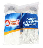 2PK KEEP IT HANDY COTTON & SYNTHETIC MOP HEADS