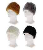 ASSORTED COLOUR FAUX FUR PILLAR HAT