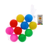 10 MULTI COLOURED BALLS-7CM