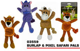 PET BUDDIES DOG BURPLAP & PIXEL SAFARI PALS TOY