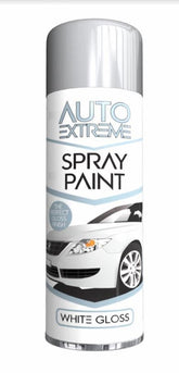 250ML SPRAY PAINT WITH GLOSS FINISH WHITE GLOSS