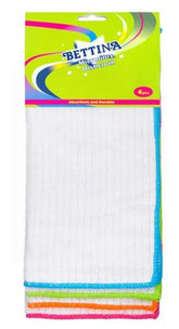 4PK-BETTINA MICROFIBRE DISH CLOTH - WHITE