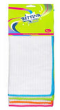 4PK-BETTINA MICROFIBRE DISH CLOTH - WHITE