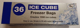 36PK TIDYZ ICE CUBE FREEZER BAGS