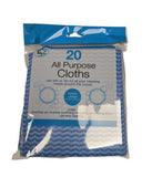 20PK XL CLOTHES 330 X 310MM BLUE