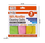 3 PACK MICROFIBRE CLEANING CLOTHS